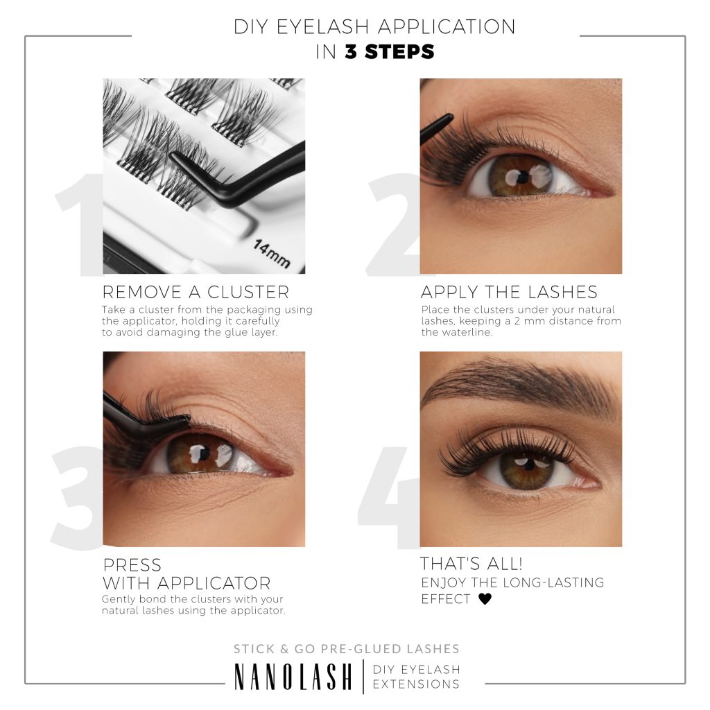 selbstklebende lashes nanolash